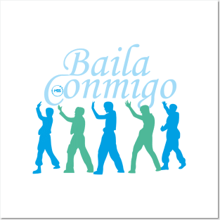 Silhouette design of the oneus group in the baila conmigo era Posters and Art